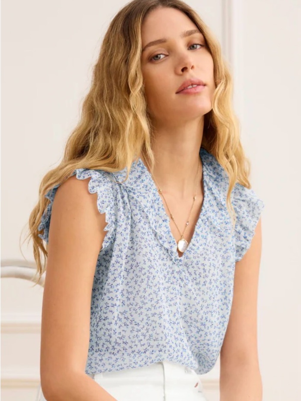 Cabi Ditsy Top size Small